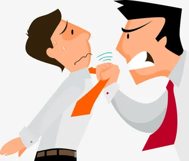 老板发脾气免抠标签元素