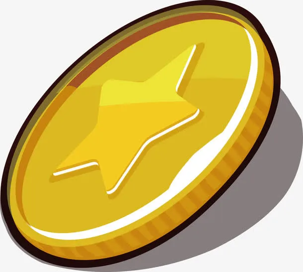 游戏奖励金币道具免抠