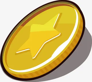 游戏奖励金币道具免抠