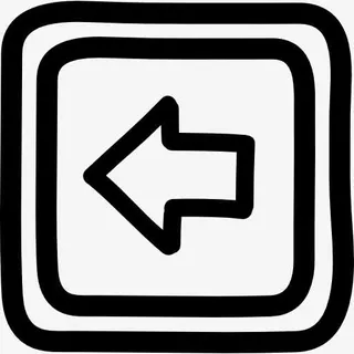 左键带箭头的手绘符号图标免抠