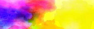 紫色黄色水彩泼墨素材高清