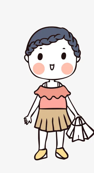 人物手绘插画可爱素材13免抠