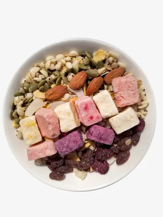 干果坚果果干酸奶块燕麦片免抠