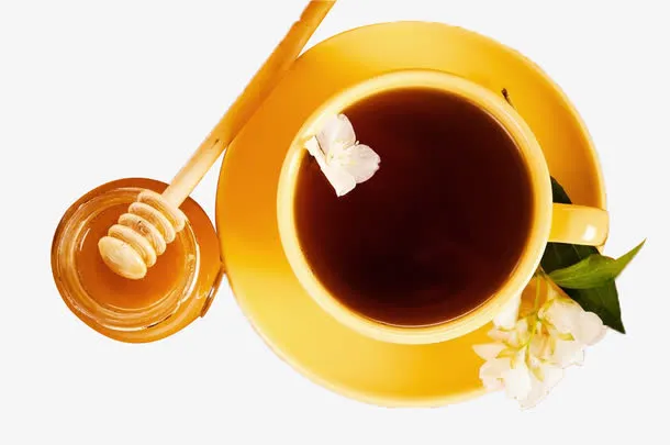 茉莉花茶与蜂蜜免抠