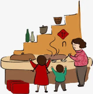 春节家庭做饭团聚免抠