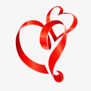 爱心飘带万人相亲大会免抠