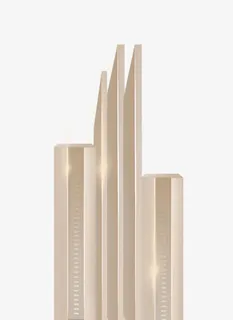 金色现代建筑免抠