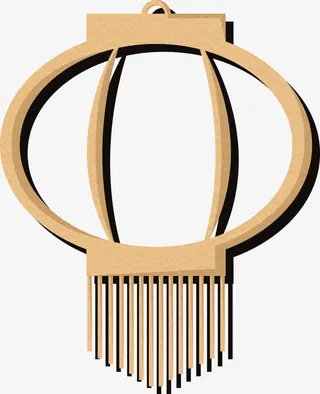 矢量卡通中国风灯笼免抠