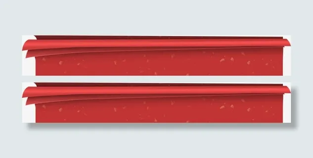 红色纸张装修免抠