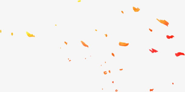 金秋漂浮飞舞的落叶免抠