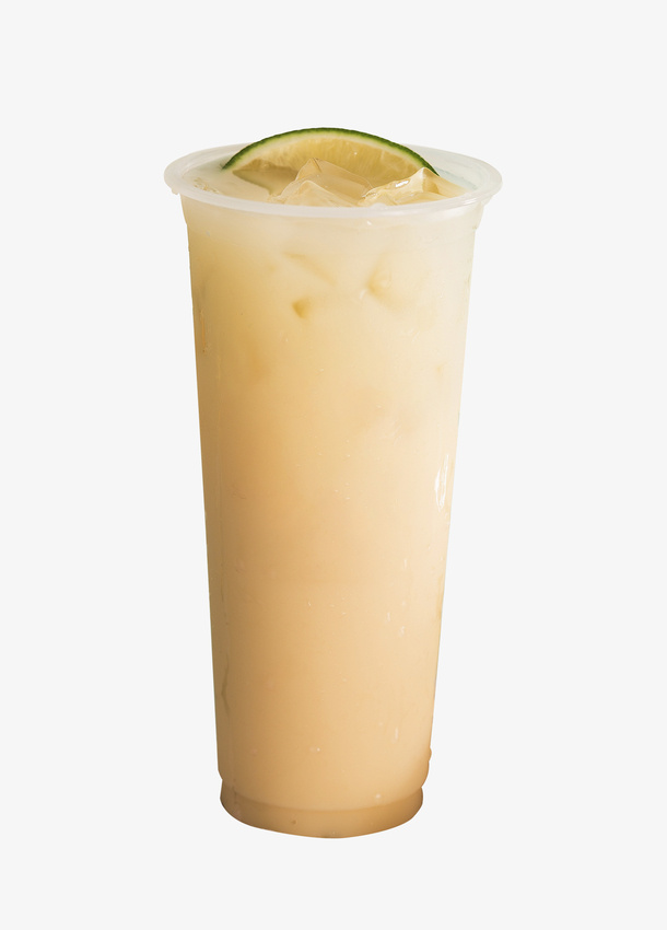 柠檬养乐多奶茶免抠
