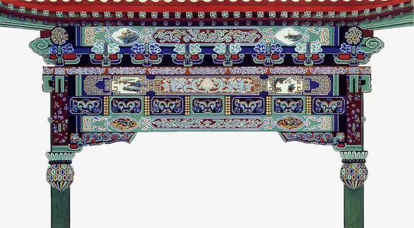 传统古典门免抠