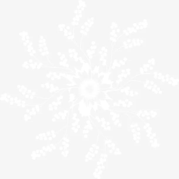 白色梦幻雪花免抠