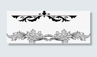 体育复古分割线免抠