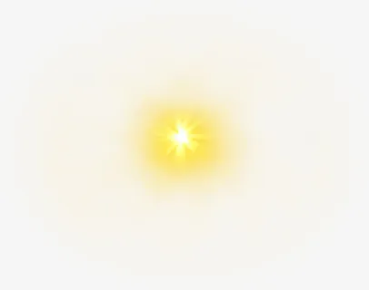 黄色发光激光光晕光效免抠