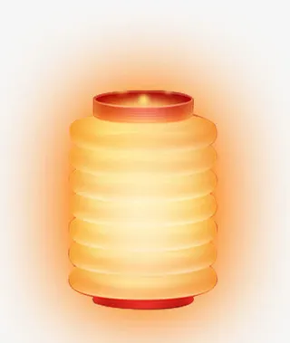 灯笼发光灯笼黄灯笼中国风免抠