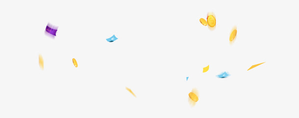 金币漂浮元素免抠
