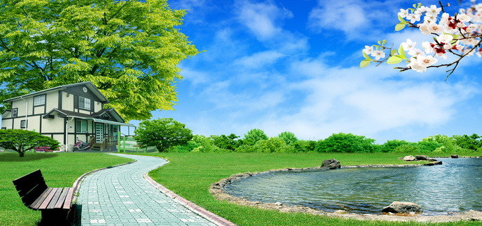 春天自然风景高清摄影风景背景