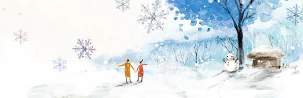 梦幻清新手绘卡通背景