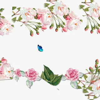 情人节花卉海报背景