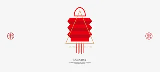 线性灯笼设计免抠