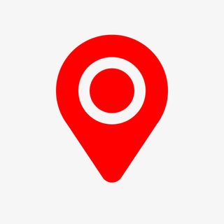 红色地点指示图标卡通免抠