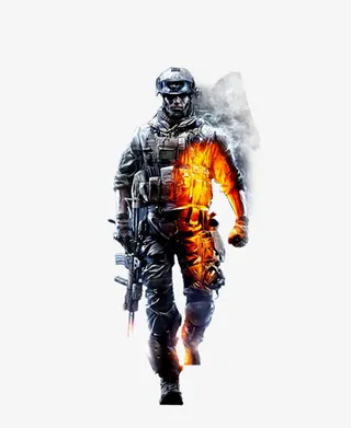 战火中的士兵免抠