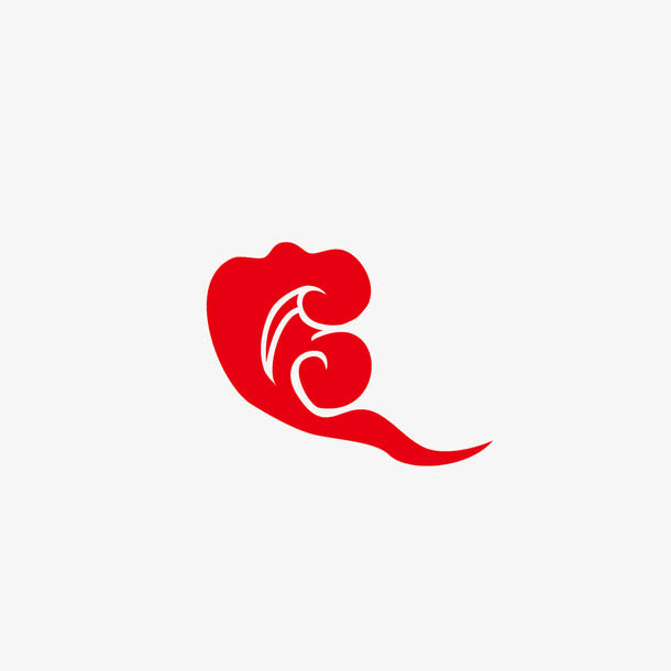 害羞的云纹免抠