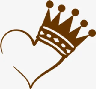 爱心皇冠创意logo免抠