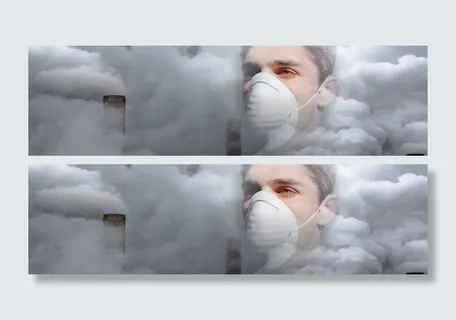 环保防雾霾口罩背景banner高清