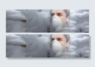 环保防雾霾口罩背景banner高清