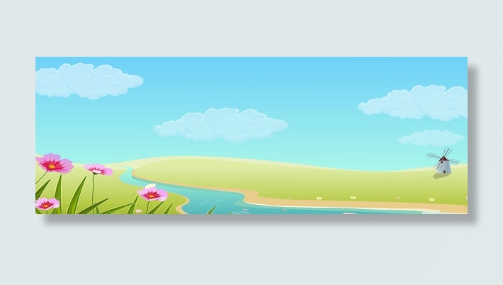 春天背景banner