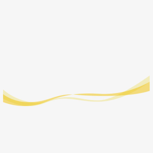 黄色飘带免抠