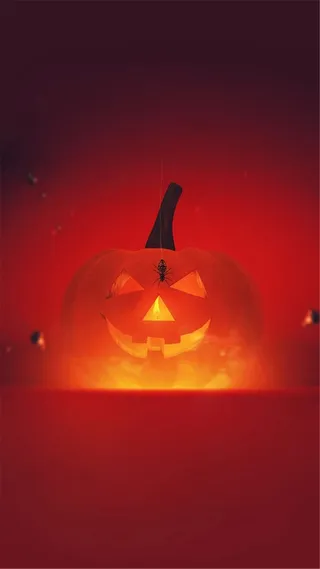 简约万圣节H5背景高清