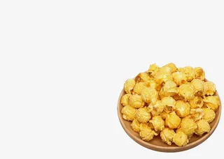 碗装黄色爆米花免抠