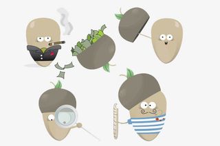 坚果类表情免抠