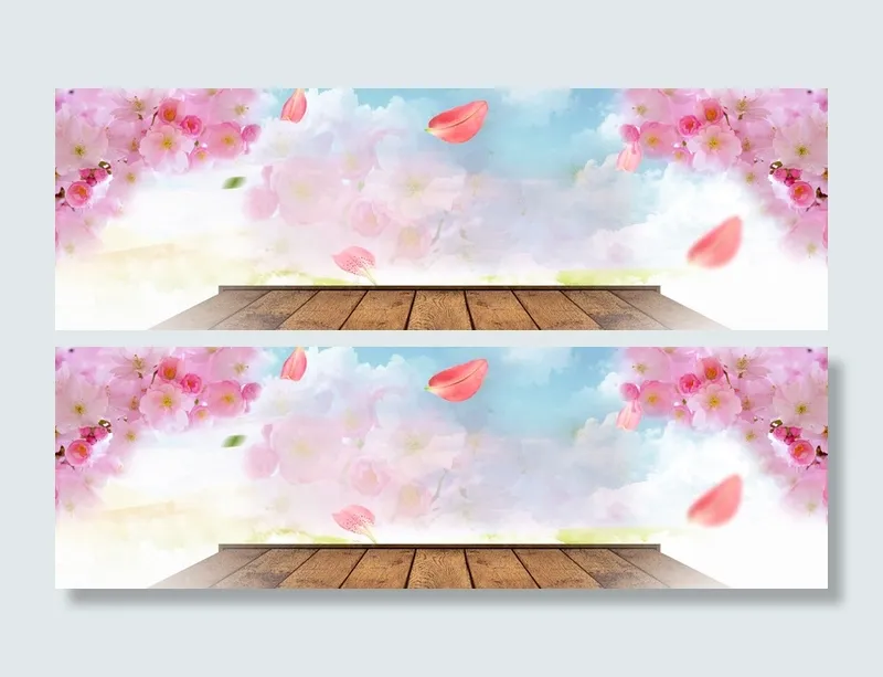 春天banner海报展板高清