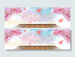 春天banner海报展板高清