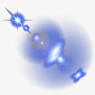 炫酷蓝色矢量光元素免抠