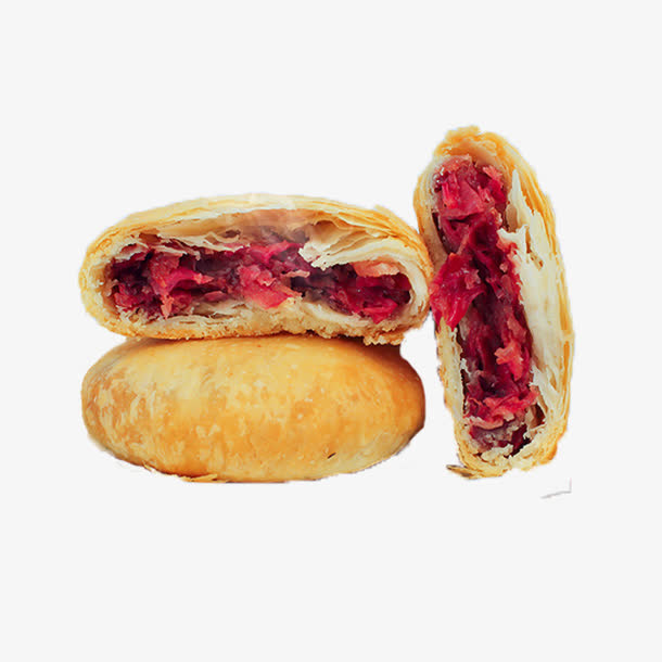 产品实物好吃玫瑰鲜花饼免抠
