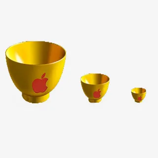 大中小金饭碗免抠