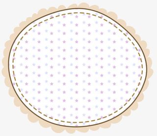 卡通花边边框免抠