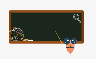 卡通黑板png免抠