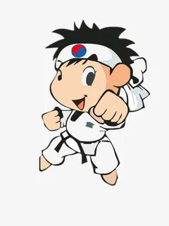 跆拳道小人免抠