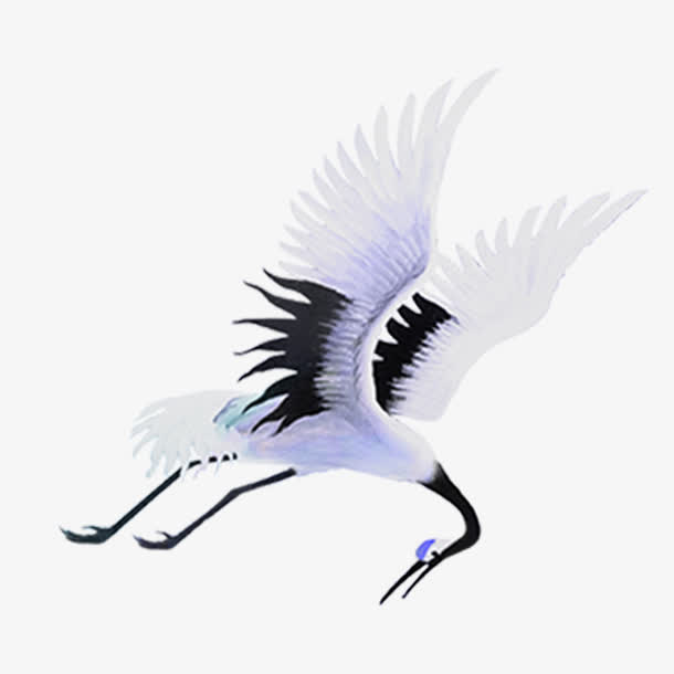 飘飘仙鹤免抠