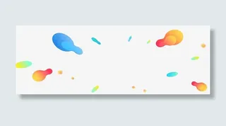 漂浮彩色背景装饰免抠图