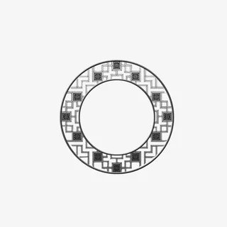 古风黑色圆环装饰背景