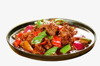 铁板麻辣小牛肉免抠