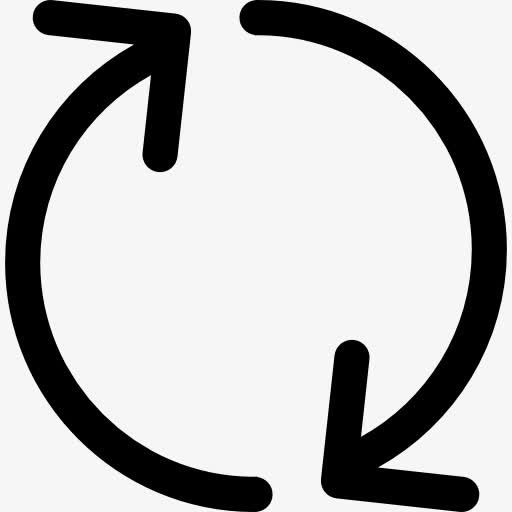 两个圆形箭头图标免抠