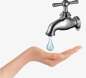 手接水滴免抠